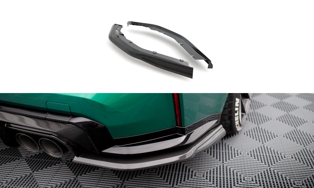 Carbon Fiber Rear Side Splitters BMW M3 G80